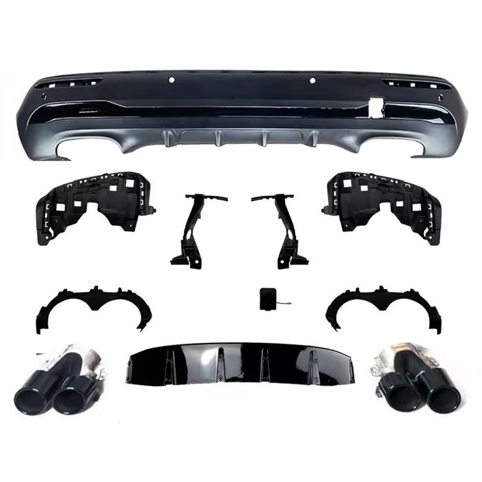 Дифузьор за Задна Броня тип GLA45 AMG за Mercedes GLA (H247) (от 2020)