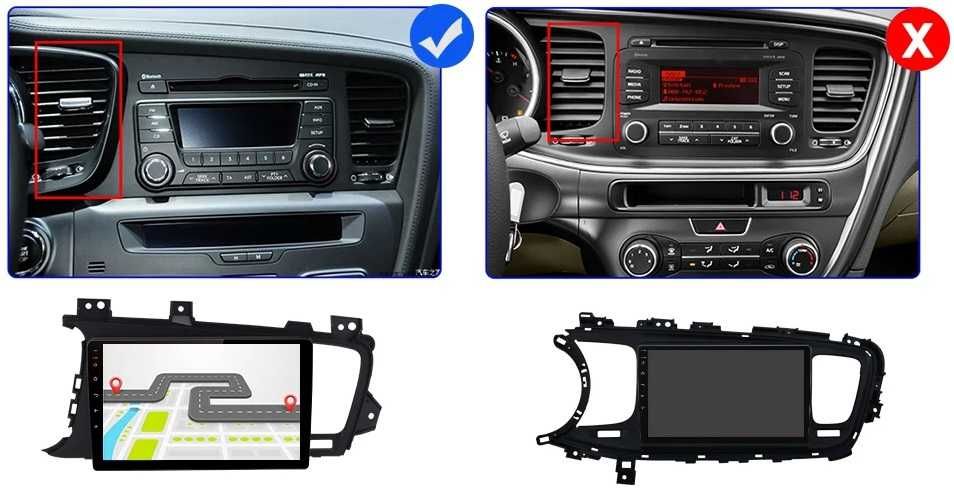 Мултимедия 9″ Android 14 за KIA K5 CARPLAY навигация RDS DSP GPS