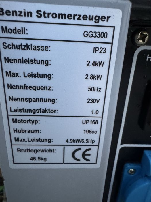 Camping  generator rulote case centrale 3,5kw