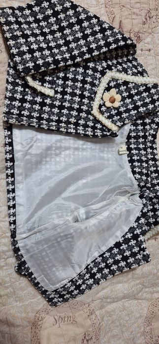 Куз ва киш мавсуми учун куйлак ва костюм. 4 ва 5 ёшлик кизлар учун.