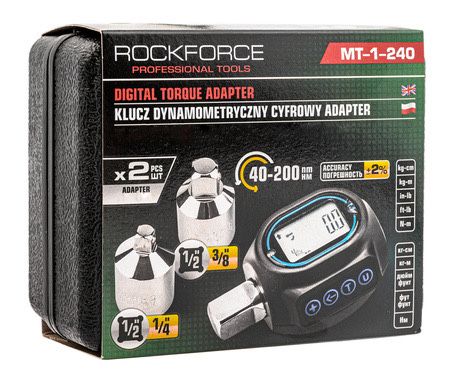 Цифров динамометричен адаптер 1/2”, 40-200 Nm , ROCKFORCE