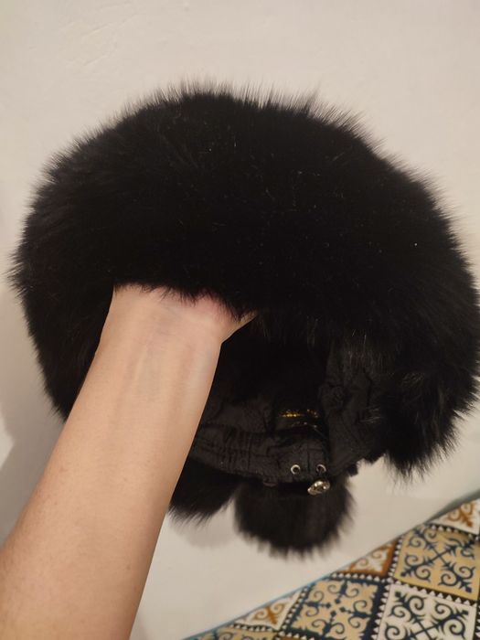 Шапка из песца на зиму.