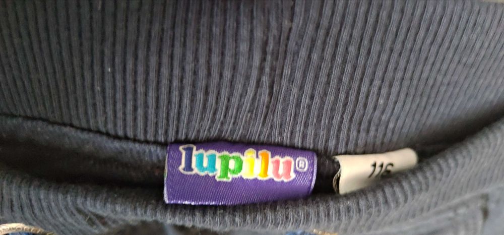 Pantaloni captusiti cu bumbac si jacheta pufoasa lupilu marime 110-116