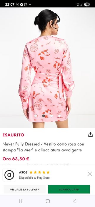 Розова сатенена рокля Never fully dressed