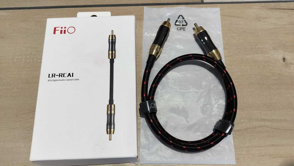Cablu audio nou Fiio LR-RCA1 Coaxial Digital lungime 50 cm