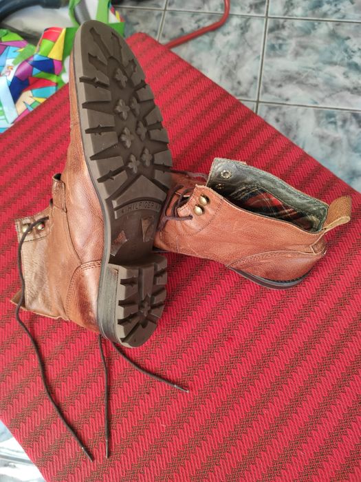 Ghete din piele 100% HILFIGER, nr. 42