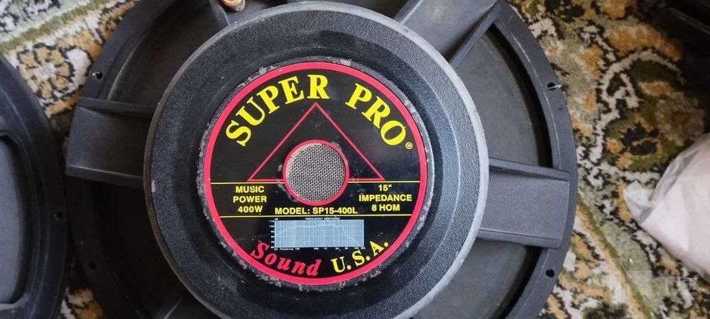 Динамики 15 дюймов Super Pro/ Sound USA