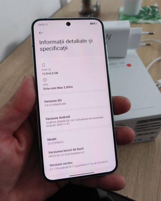 Vând sau Schimb Xiaomi 14 512GB Green Impecabil