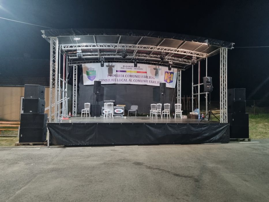 Scena mobila  se închiriază cu sunet lumin ecran i sau doar scena