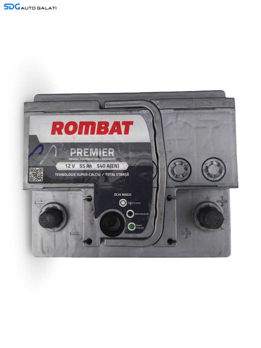 Baterie Acumulator Auto 55AH 540A ROMBAT Premier 5552310054 Volkswagen Audi Seat Skoda Ford Opel Toyota BMW Mercedes Renault Peugeot Dacia [A0447]