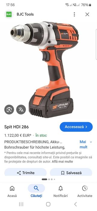 Filetantă Spit HDI 286 (Bosch)