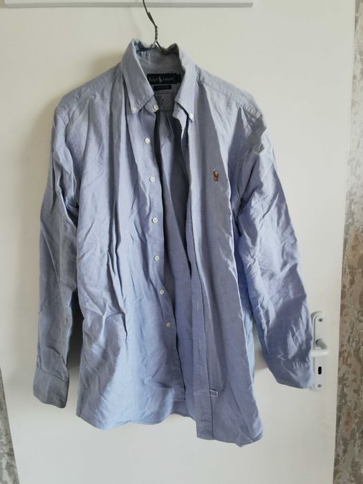 Риза светло синя