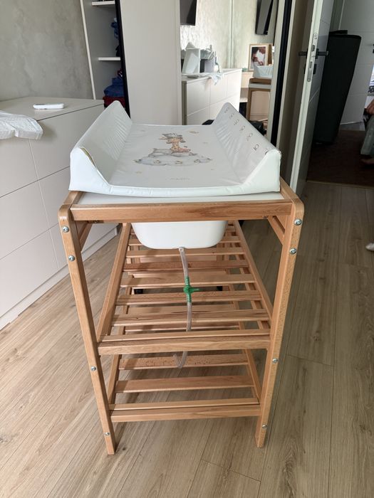 Cadita si masuta infasat bebe 2in1