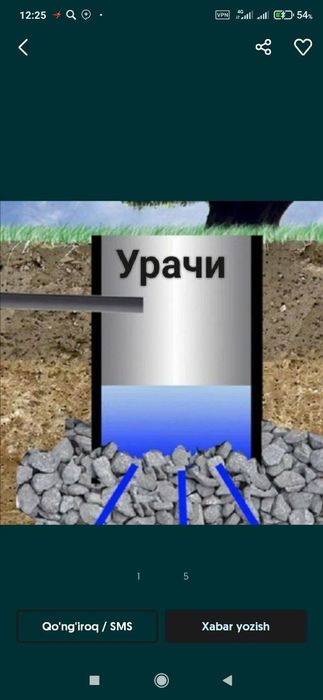 Урачи каналзасияга сантехника ишлари
