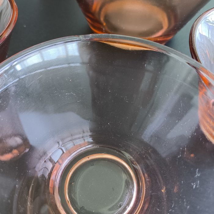 Комплект стъклени 6 + 1 купички.