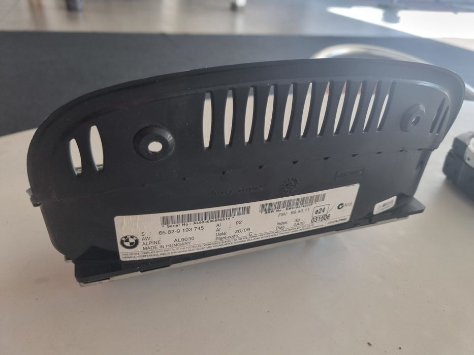 Display Bord navigație mare ccc bmw e60 + joystick consola + trim