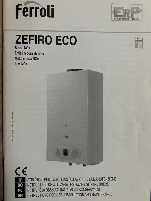 Instant apa calda pe gaz - Ferroli ZEFIRO ECO