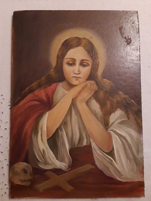 Tablouri vechi pictate pe lemn