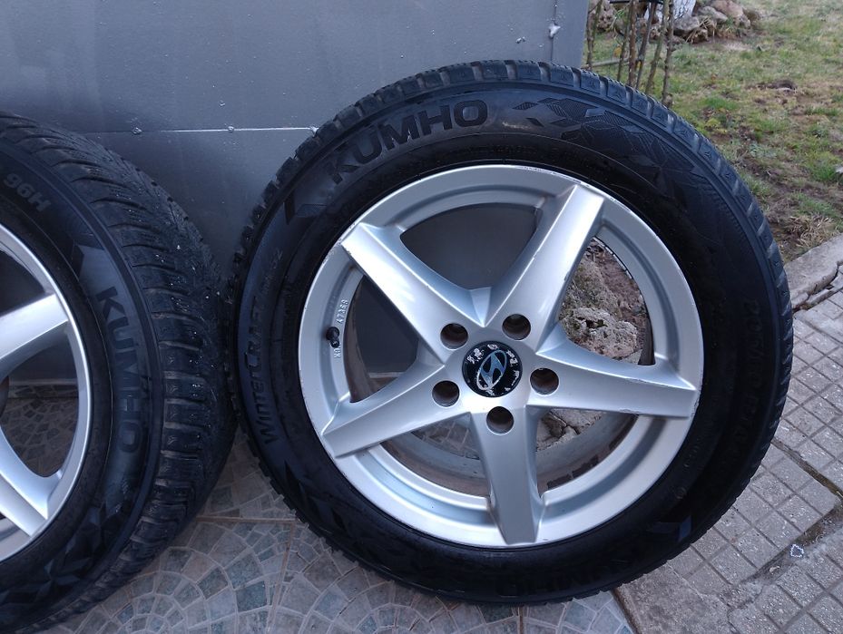 Алуминиеви джанти Ronal 5*114.3*16 със зимни гуми Kumho 205/60/16 23 г