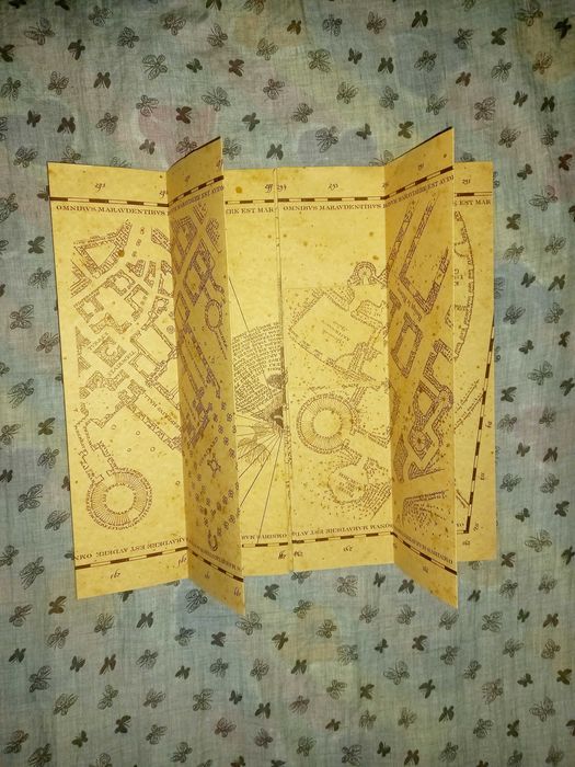 Автентична реплика на Хитроумната карта Хари Потър