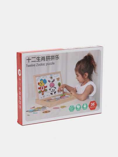 Деревянная магнитная доска для рисования.