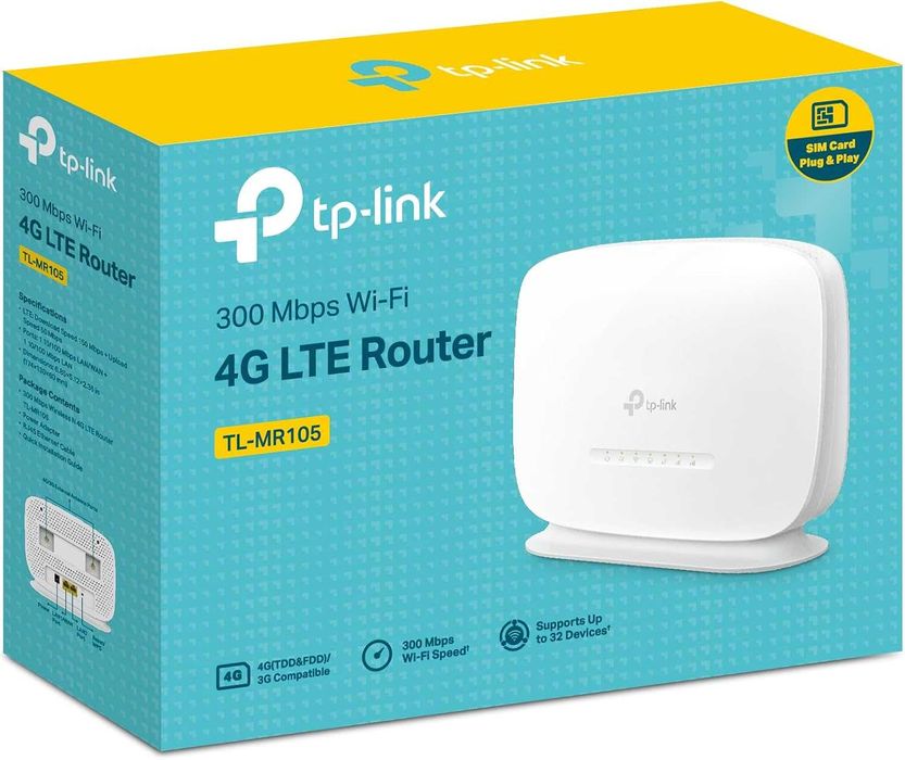 SIM card + бисквитка TP-Link мобилен интернет 15 дни без лимит+50 GB