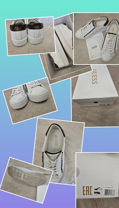 Sneakers Guess Pardie6 FLJPR6 ELE12 Alb