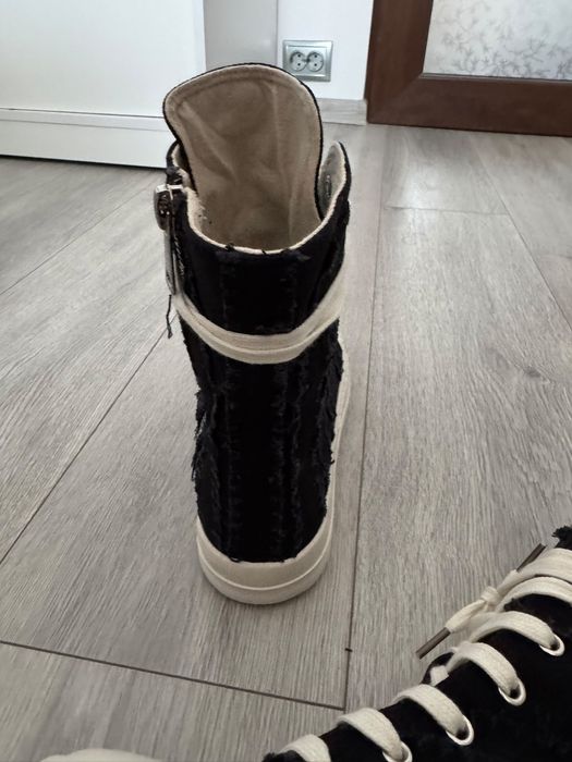 rick owens high slashed