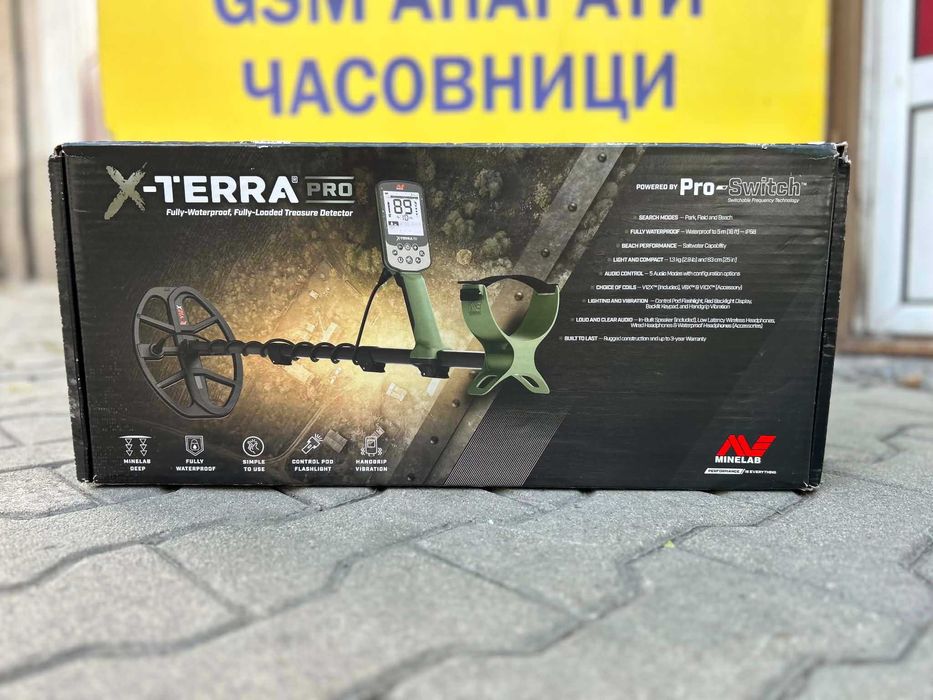 Металотърсач Minelab X-Terra Pro / Перфектен / Като нов