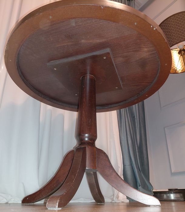 Masa rotunda lemn masiv 80 cm diametru