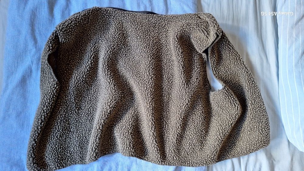 Кожено яке с отделяща се яка и подплата