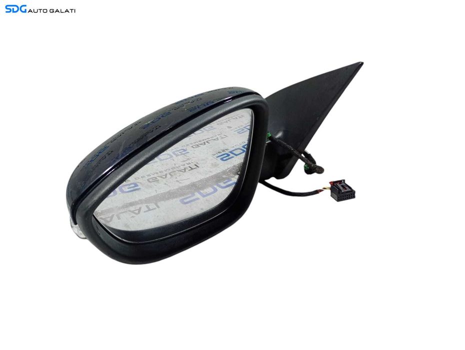 Oglinda Stanga EUROPA Electrica Fara Pliere Rabatare Culoare LC9X Negru Volkswagen Passat CC 2008 - 2012 Cod 3C8857933A [LC0778]