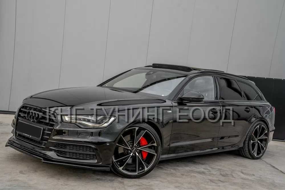 Преден лип спойлер за ауди а6 ц7 / audi a6 c7 lip spoiler / добавка за предна броня / нож