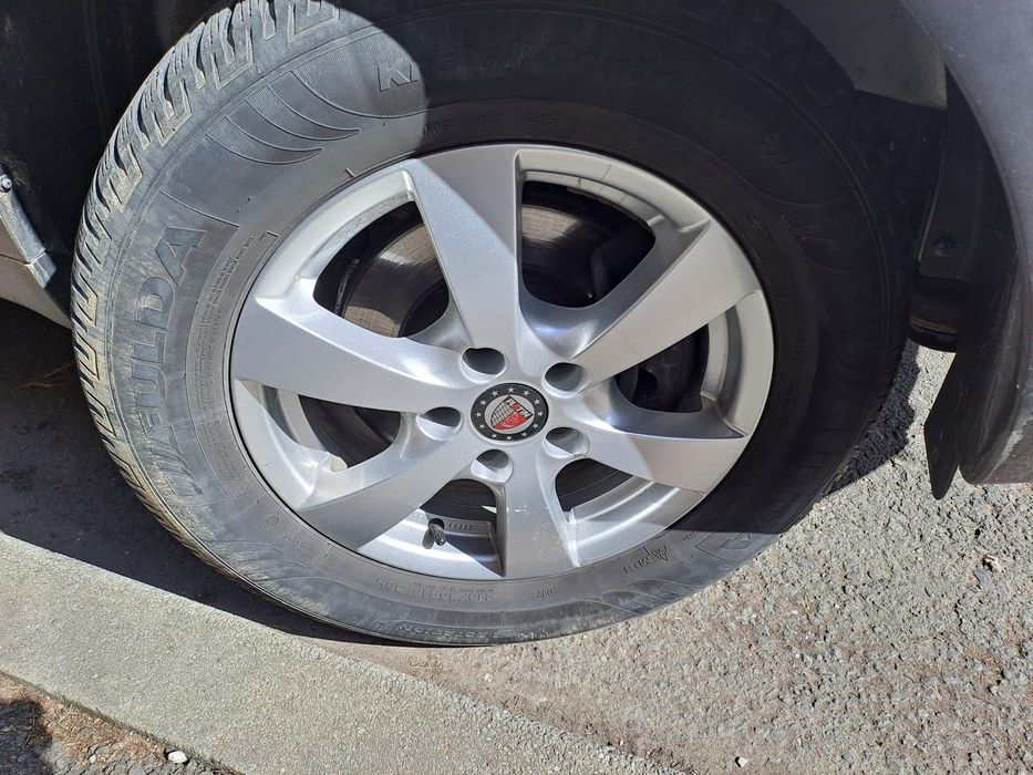 Vând jante  aliaj 5x112 r16 cu anvelope 215x65 r16