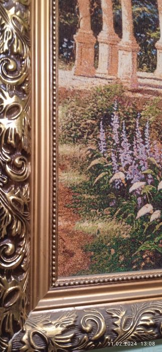 Красивая картина ГОБЕЛЕН В богатой рамке