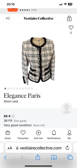 Sacou Prestige Elegance Paris marimea M