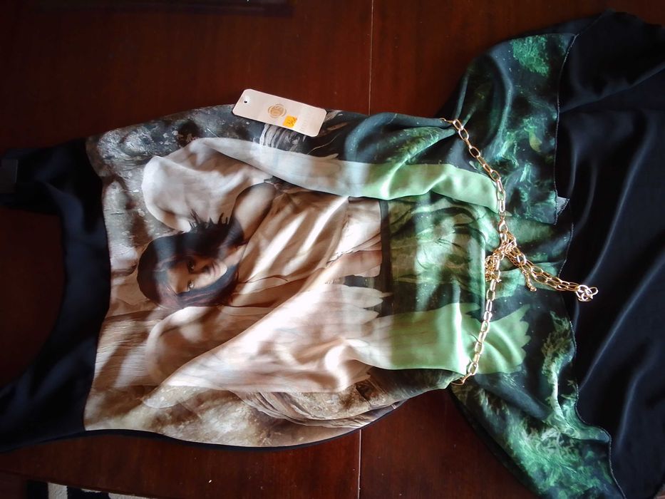 Туника с принт 38 размер