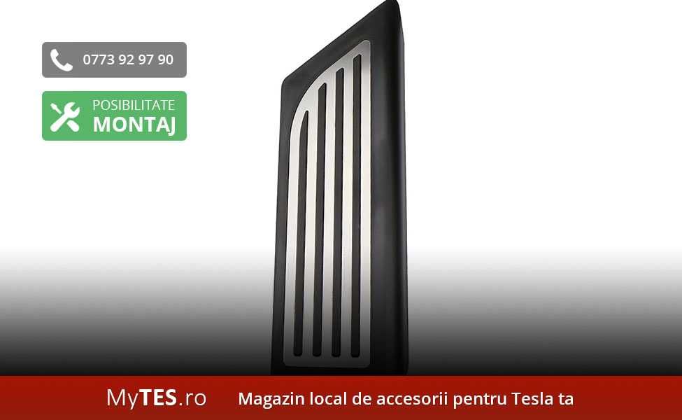 Ornament / protectie inox podea footrest (2 modele) - Tesla Model 3/Y