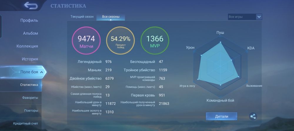 аккаунт млбб продается