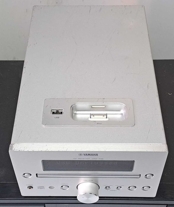 Amplificator Yamaha CRX-332 CD Receiver USB Dock iPod Sub Out Argintiu