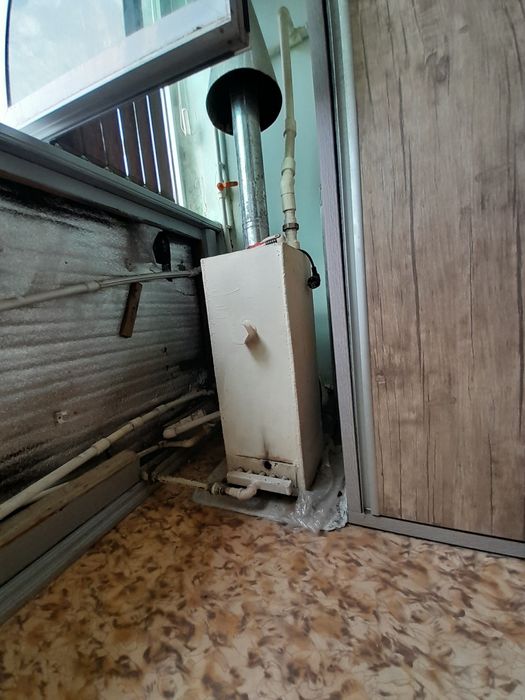 Самодельный газовый котёл  б/у