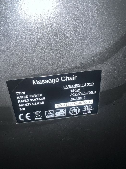 Massage Chair EVEREST 2020