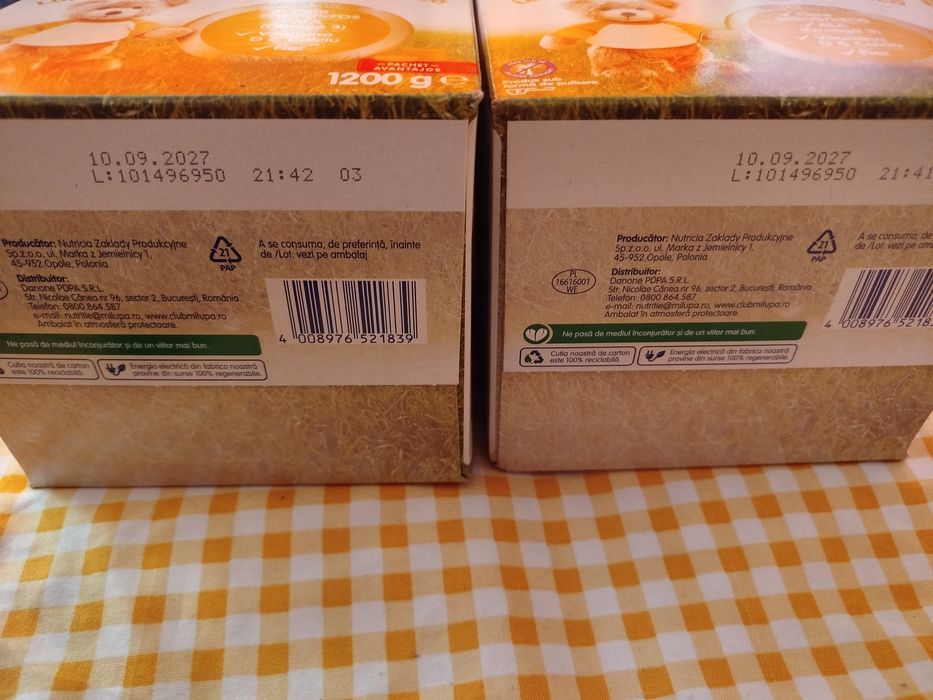 Lapte praf Milupa 1+, 1200gr , sigilat , termen 2027 +Espumisan cadou