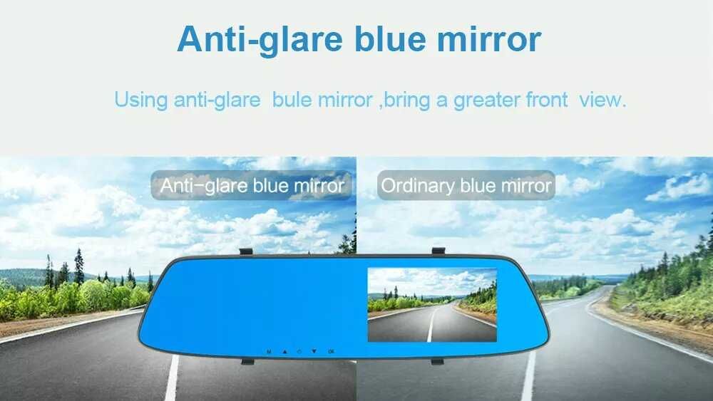 Топ цена! Видеорегистратор огледало+задна камера, FHD, G-Sensor, Audio