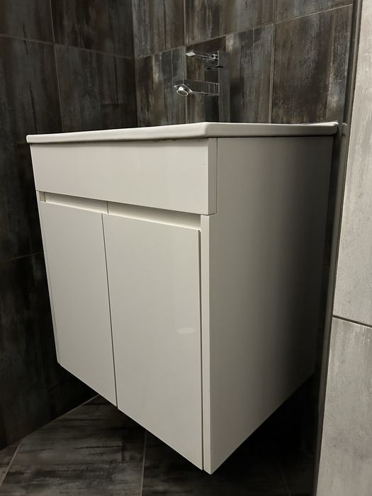 Висящ шкаф с мивка и смесител 55/50/40