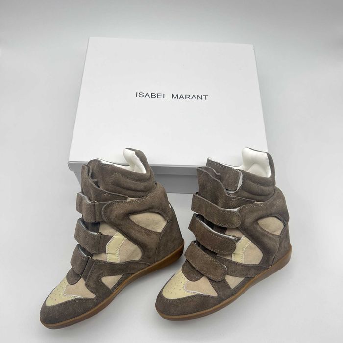 Sneaker Wedge Isabel Marant Khaki - Mărimi 35-41 - Cutie inclusă