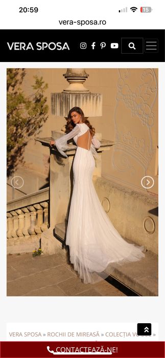 Rochie de mireasa casa de moda Vera SPOSA