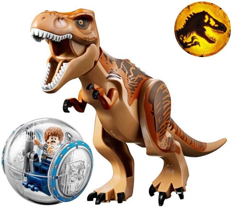Dinozaur urias tip Lego de 30 cm: T-Rex Clasic