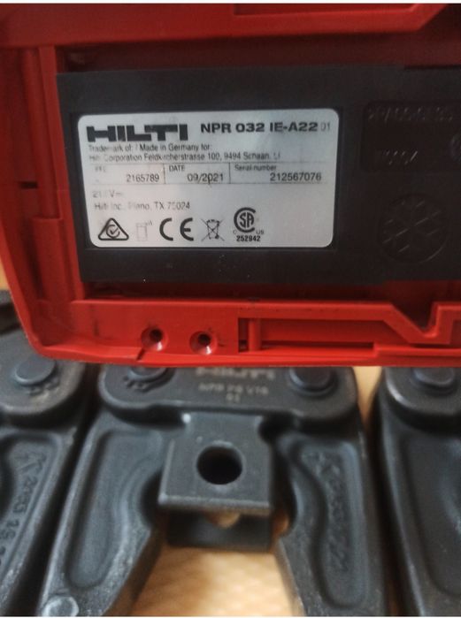 Prese sertizat GEBERIT , HILTI pexal, cupru,inox