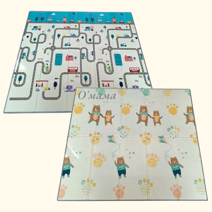 НОВО! 180х200см. Сгъваемо килимче за игра/ Термо постелка за кошара